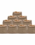 vidaXL Jutové pytle 10 ks 100 x 110 cm 100% juta 220 g/m²
