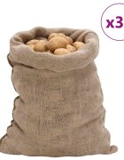 vidaXL Jutové pytle 30 ks 60 x 105 cm 100 % juta 220 g/m²