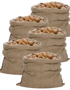vidaXL Jutové pytle 5 ks 100 x 110 cm 100% juta 340 g/m²