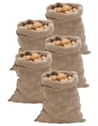 vidaXL Jutové pytle 5 ks 60 x 105 cm 100% juta 220 g/m²