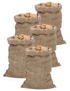 vidaXL Jutové pytle 5 ks 60 x 105 cm 100% juta 340 g/m²