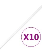 vidaXL Kabelové lišty Ø 20 mm 10 m PVC