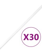 vidaXL Kabelové lišty Ø 20 mm 30 m PVC