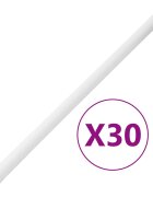 vidaXL Kabelové lišty Ø 32 mm 30 m PVC