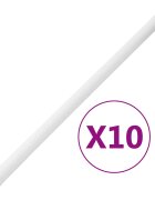 vidaXL Kabelové lišty s klipy Ø 32 mm 10 m PVC