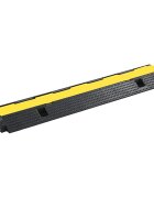 vidaXL Kabelový ochranný most 1 kanálek gumový 100 cm