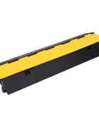 vidaXL Kabelový ochranný most 2 kanálky 100 cm gumový