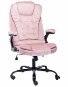 vidaXL Kancelářská židle růžová samet