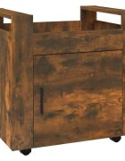 vidaXL Kancelářský kontejner kouřový dub 60x45x60 cm kompozitní dřevo