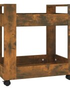 vidaXL Kancelářský kontejner kouřový dub 60x45x60 cm kompozitní dřevo