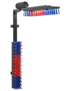 vidaXL Kartáče na dobytek Červená a modrá 84 x 10 x 91 cm PVC