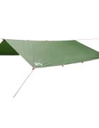 vidaXL Kempingová plachta zelená 500 x 294 cm nepromokavá