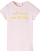 vidaXL Kids'T-shirt Soft Pink 140 Růžová 140