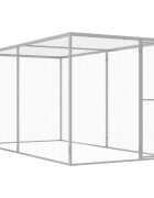 vidaXL Klec pro kočky 3 x 15 x 15 m pozinkovaná ocel