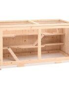 vidaXL Klec pro křečky 104 x 52 x 54 cm masivní jedlové dřevo