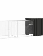 vidaXL Klec pro kuřata antracitová 300 x 91 x 100 cm pozinkovaná ocel