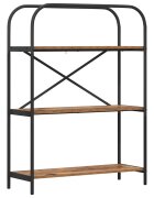 vidaXL Knihovna 3 úrovní 80 x 30 x 109 cm Kompozitní dřevo Staré dřevo