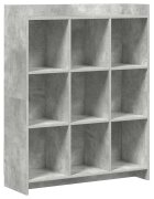 vidaXL knihovna Betonově šedá 875 x 30 x 111 cm Kompozitní dřevo