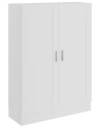 vidaXL Knihovna bílá 825 x 305 x 115 cm kompozitní dřevo
