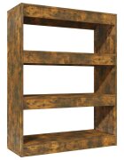 vidaXL Knihovna/dělicí stěna kouřový dub 80x30x103 cm kompozitní dřevo