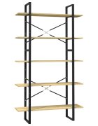 vidaXL Knihovna s 5 policemi 100 x 30 x 175 cm borové dřevo