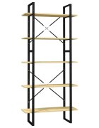 vidaXL Knihovna s 5 policemi 80 x 30 x 175 cm borové dřevo