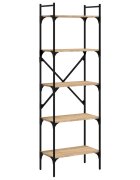 vidaXL Knihovna s 5 policemi dub sonoma 56 x 315 x 174 cm kompozit