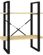 vidaXL Knihovna se 2 policemi 60 x 30 x 70 cm masivní borovice