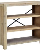 vidaXL Knihovna se 3 policemi 80 x 30 x 80 cm masivní akáciové dřevo