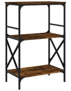 vidaXL Knihovna se 3 policemi kouřový dub 59 x 35 x 905 cm kompozit