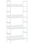vidaXL Knihovna se 4 policemi bílá 60x276x1245 cm kompozitní dřevo