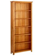vidaXL Knihovna se 6 policemi 80 x 225 x 180 cm masivní dubové dřevo