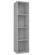 vidaXL Knihovna / TV skříňka šedá sonoma 36x30x143 cm kompozitní dřevo