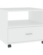 vidaXL Konferenční stolek bílý 55 x 55 x 40 cm kompozitní dřevo