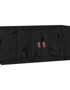 vidaXL Konferenční stolek černý 100 x 50 x 41 cm masivní borové dřevo