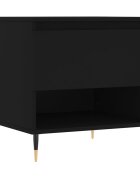 vidaXL Konferenční stolek černý 50 x 46 x 50 cm kompozitní dřevo