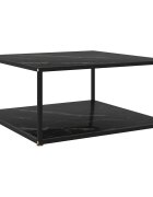 vidaXL Konferenční stolek černý 80 x 80 x 35 cm tvrzené sklo