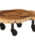vidaXL Konferenční stolek masivní akáciové dřevo 60 x 55 x 25 cm
