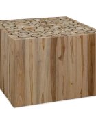 vidaXL Konferenční stolek pravý teak 50x50x35 cm