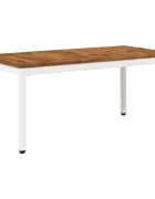 vidaXL Konferenční stolek Přírodní a bílá 49 x 1005 x 45 cm