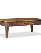 vidaXL Konferenční stolek z masivního dřeva vintage 118 x 60 x 40 cm