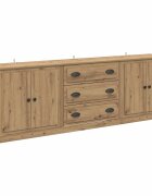 vidaXL Konzole 3 ks Dub artisan 210 x 355 x 675 cm Kompozitní dřevo