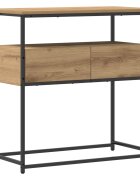 vidaXL Konzolový stolek Artisanový dub 75 x 40 x 75 cm