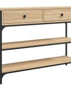 vidaXL Konzolový stolek dub sonoma 100 x 25 x 75 cm kompozitní dřevo