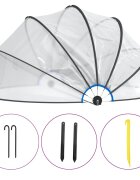 vidaXL Kopule na bazén 500 x 250 cm