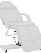 vidaXL Kosmetické křeslo umělá kůže bílé 180 x 62 x 78 cm