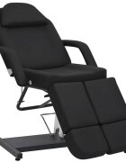 vidaXL Kosmetické křeslo umělá kůže černé 180 x 62 x 78 cm