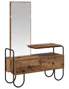 vidaXL Kosmetický stůl se zásuvkou Staré dřevo 100 x 365 x 136 cm