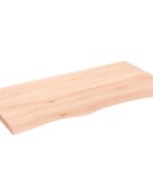 vidaXL Koupelnová deska 100x50x(2-4) cm neošetřené masivní dřevo