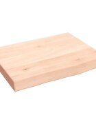 vidaXL Koupelnová deska 40x30x(2-4) cm neošetřené masivní dřevo